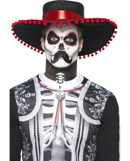  Dia de los muertos mexikanisches Skelett-Make-up-Set für Erwachsene, fig. 1 