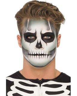  Halloween Skelett Makeup-Kit phosphoreszierend für Erwachsene, fig. 1 