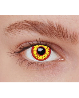  Lentilles fantaisie jaune et rouge adulte, fig. 1 