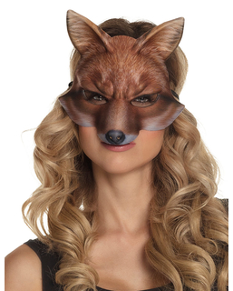  Fuchs-Tiermaske für Erwachsene Kostümzubehör braun, fig. 1 