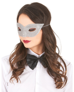  Venezianische Maske für Erwachsene silber, fig. 1 