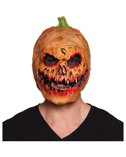  Kürbis-Maske für Erwachsene Halloween orange-grün, fig. 1 