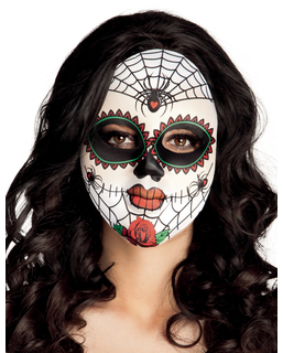  Masque coloré araignées adulte Dia de los muertos, fig. 1 