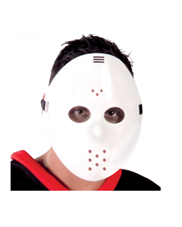  Hockey-Maske Kostüm-Accessoire für Halloween weiss, fig. 1 