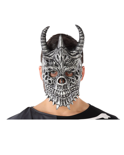  Skelett Drachen-Maske für Erwachsene Kostümzubehör grau, fig. 1 