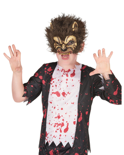  Gefährliche Werwolfmaske für Kinder Halloween braun, fig. 1 