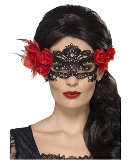  Masque dentelle noire Dia de los Muertos adulte, fig. 1 