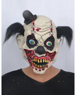  Masque latex clown sanglant adulte Halloween, fig. 1 