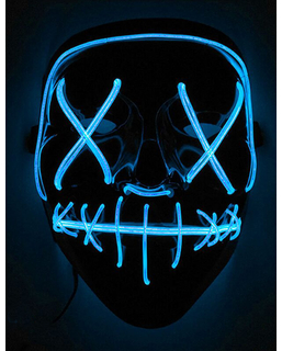  Masque led lumineux bleu adulte, fig. 1 