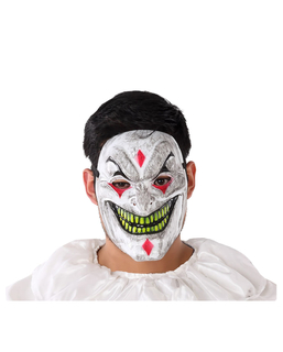  Dämonische Clown-PVC-Maske für Erwachsene, fig. 1 