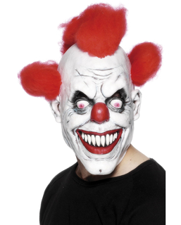  Furchteinflößende Clown-Maske für Erwachsene zu Halloween, fig. 1 