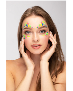  Strass adhésifs pour visage phosphorescents multicolores, fig. 1 