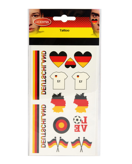  Deutschland Fan-Tattoos schwarz-rot-gelb, fig. 1 