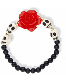  Bracelet squelettes et rose rouge adulte, fig. 1 