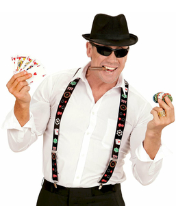  Hosenträger Pokerspieler für Erwachsene, fig. 1 