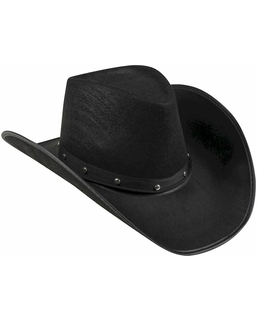  Chapeau cowboy noir adulte, fig. 1 