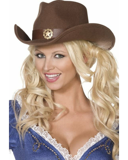  Chapeau cowboy sheriff adulte, fig. 1 