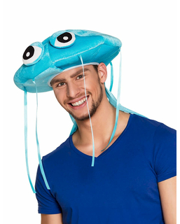  Chapeau méduse bleue en peluche adulte, fig. 1 