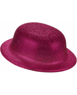  Chapeau melon pailleté fuschia adulte, fig. 1 