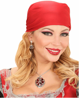  Collier pierre précieuse rouge pirate femme, fig. 1 