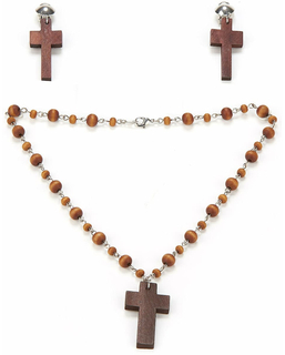  Kit collier et boucles d'oreilles religieuse femme, fig. 1 