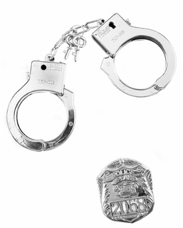  Kit policier badge et menottes adulte et enfant, fig. 1 