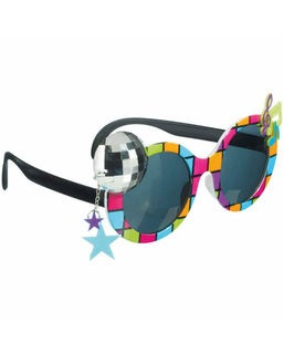  Disco-Brille für Erwachsene bunt, fig. 1 