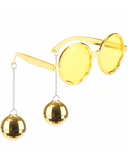  Lunettes dorées disco adulte, fig. 1 