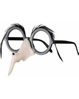  Lunettes nez et sourcils de sorcière femme Halloween, fig. 1 