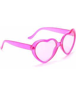  Lunettes roses coeur plastique adulte, fig. 1 