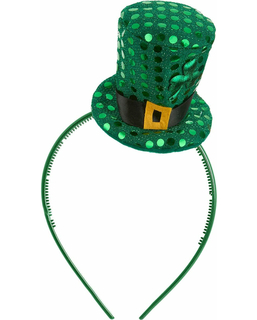  Mini chapeau haut de forme à sequins St Patrick adulte, fig. 1 