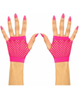  Fingerlose Netzhandschuhe für Erwachsene neonpink, fig. 1 