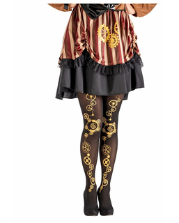  collants noir steampunk femme, fig. 1 