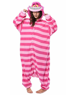  Combinaison Kigurumi chat du Cheshire Alice au pays des Merveilles adulte, fig. 1 