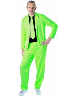  Costume fashion vert fluo adulte, fig. 1 