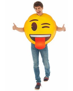  Emoji-Kostüm für Erwachsene humorvoll gelb, fig. 1 