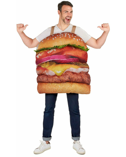  Costume da hamburger goloso per adulto, fig. 1 