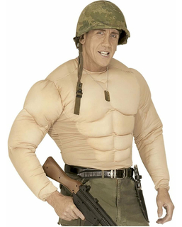  Faux torse musclé militaire adulte, fig. 1 