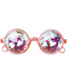  Hippiebrille Accessoire für Erwachsene 60er-Jahre-Zubehör rosa, fig. 1 