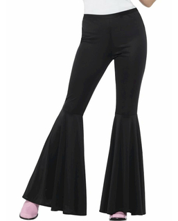  Pantalon disco noir pattes d'élephant femme, fig. 1 