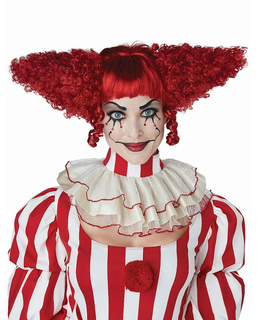  Perruque clown psycho rouge femme, fig. 1 