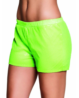  Shorty à sequins vert fluo femme, fig. 1 