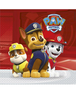  Paw Patrol™-Servietten Ruben, Chase & Marshall 20 Stück bunt 33x33cm, fig. 1 