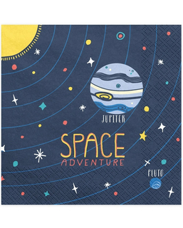  20 Serviettes en papier space adventure 33 x 33 cm, fig. 1 