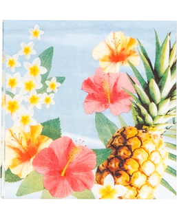  Servietten Hawaii-Party 33 x 33cm bunt 20 Stück, fig. 1 