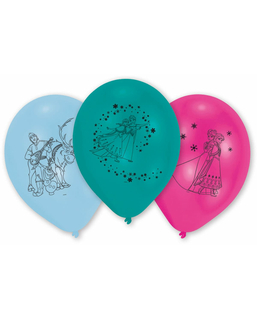  10 Ballons latex La Reine des Neiges, fig. 1 