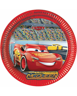  Cars 3™-Pappteller 8 Stück bunt, fig. 1 