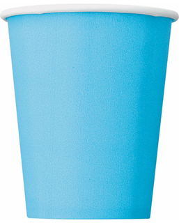  8 pastellblaue Pappbecher 270 ml, fig. 1 