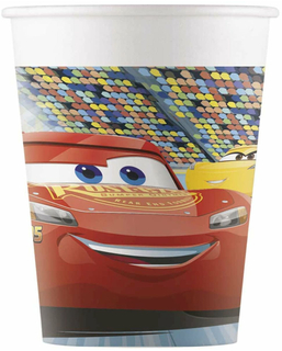  Cars3™-Trinkbecher Tischzubehör 8 Stück bunt 200ml, fig. 1 