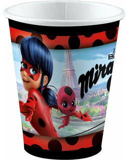  Ladybug™ Pappbecher für Kinder Miraculous™ 8 Stück bunt 250ml, fig. 1 